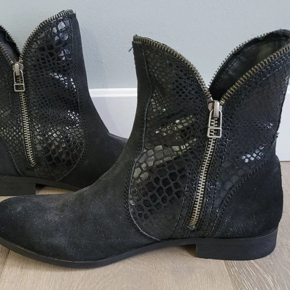 Catherine Maledrino Zipper Ankle Boot Size 8